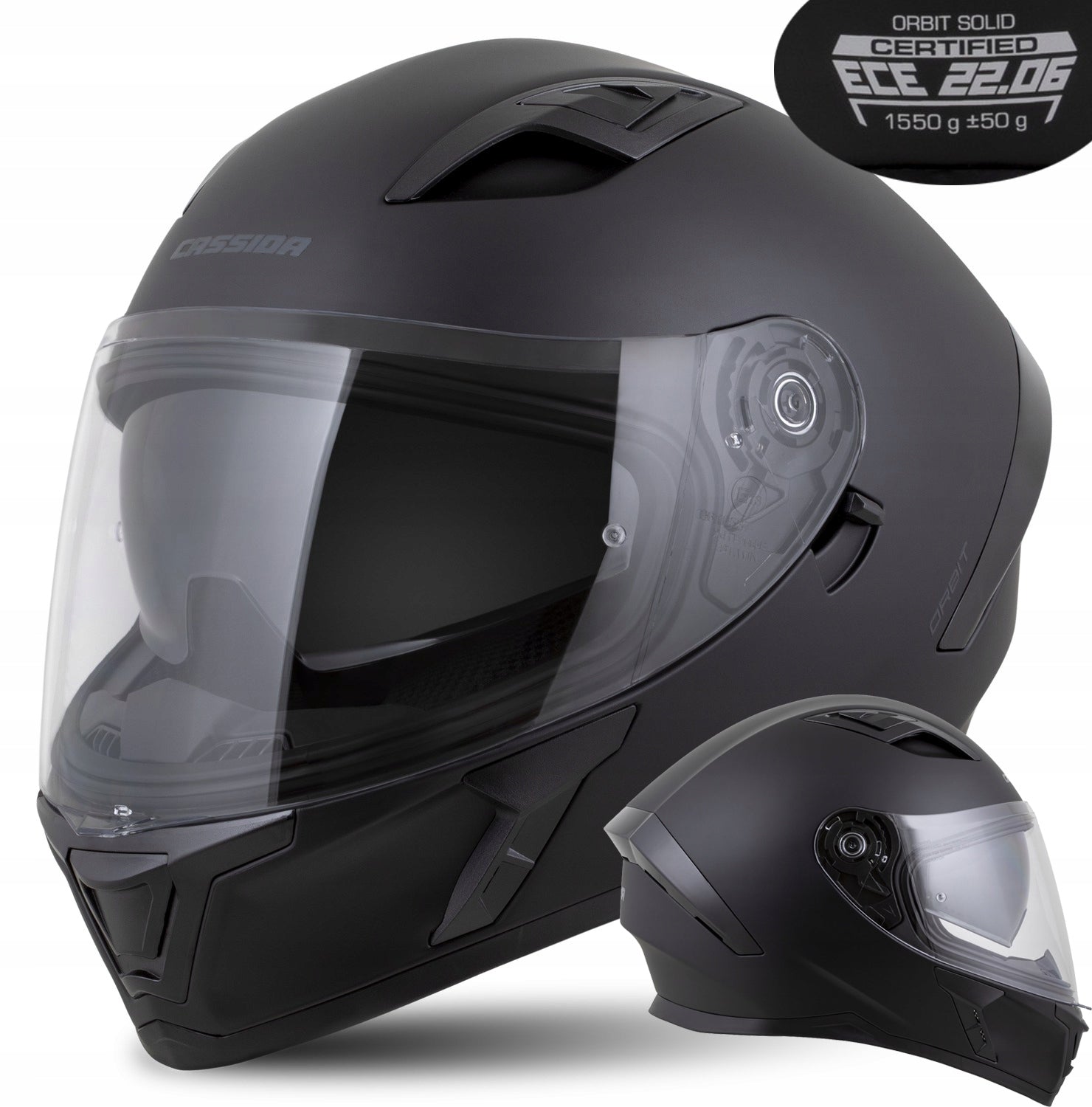 Cassida ORBIT Helmet XS mat scooter motor Blend Under Intercom pinlock glasses