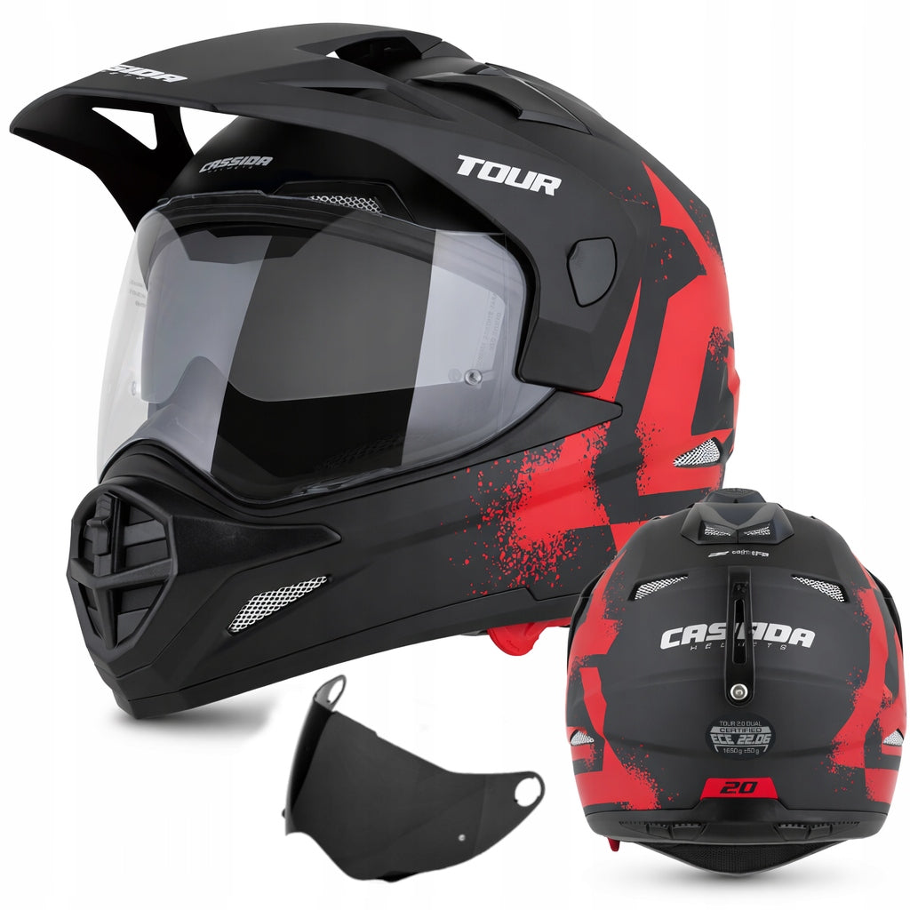 Cassida Tour 2.0 Crew integral helmet cross blend ECE 22.06 2 glass XS