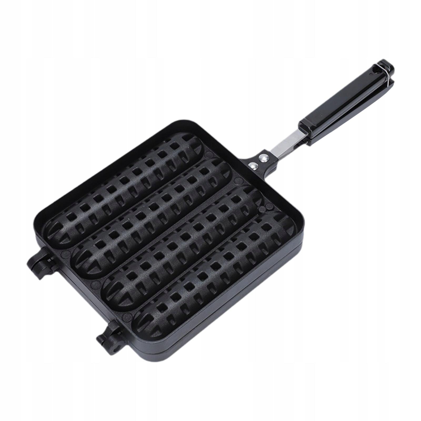 Cast Aluminum Cornbread Pan Sturdy Waffle Corn Dog Maker for Baking Outdoor Power rating 1.1 W