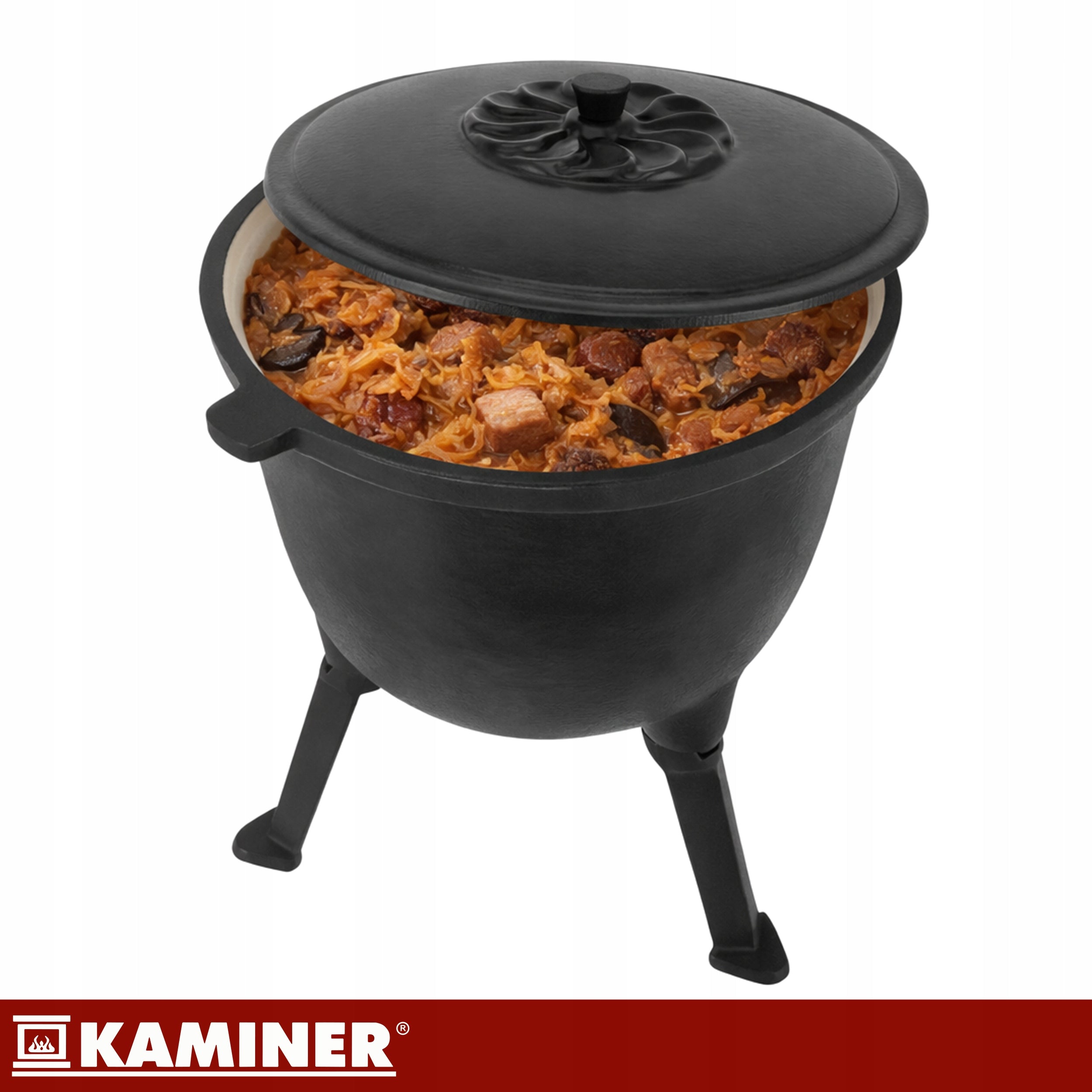 Cast Iron Boiler Hunting Pot Hungarian Fire Pit Enameled 8L Additional information enamel coating