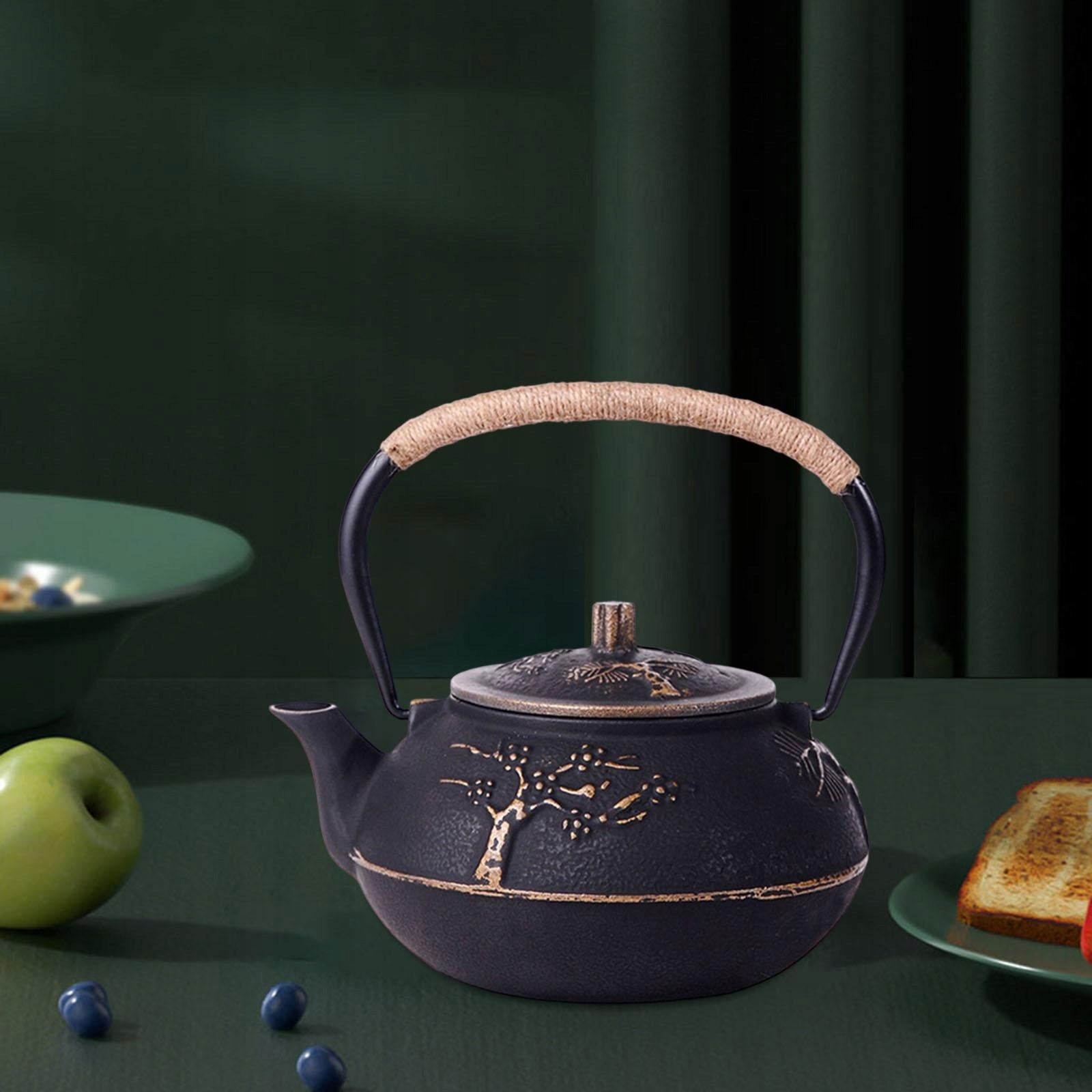 Cast iron Kettle Tea Maker Durable with Stainless