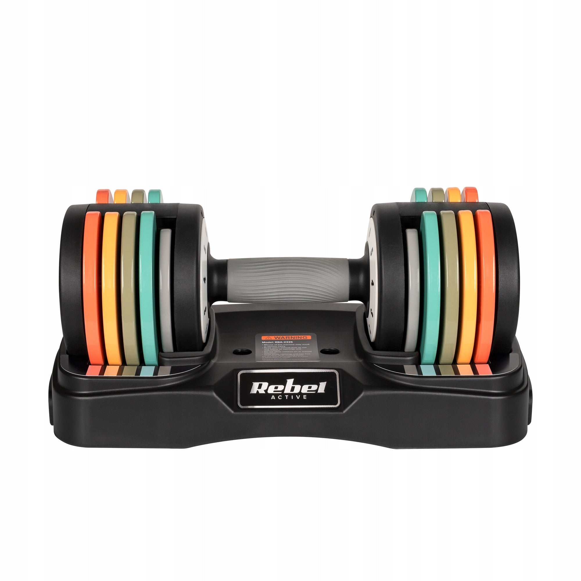 Cast iron dumbbells adjustable set 2x10kg automatic stroke every 1kg Rebel Weight 2x 10 kg