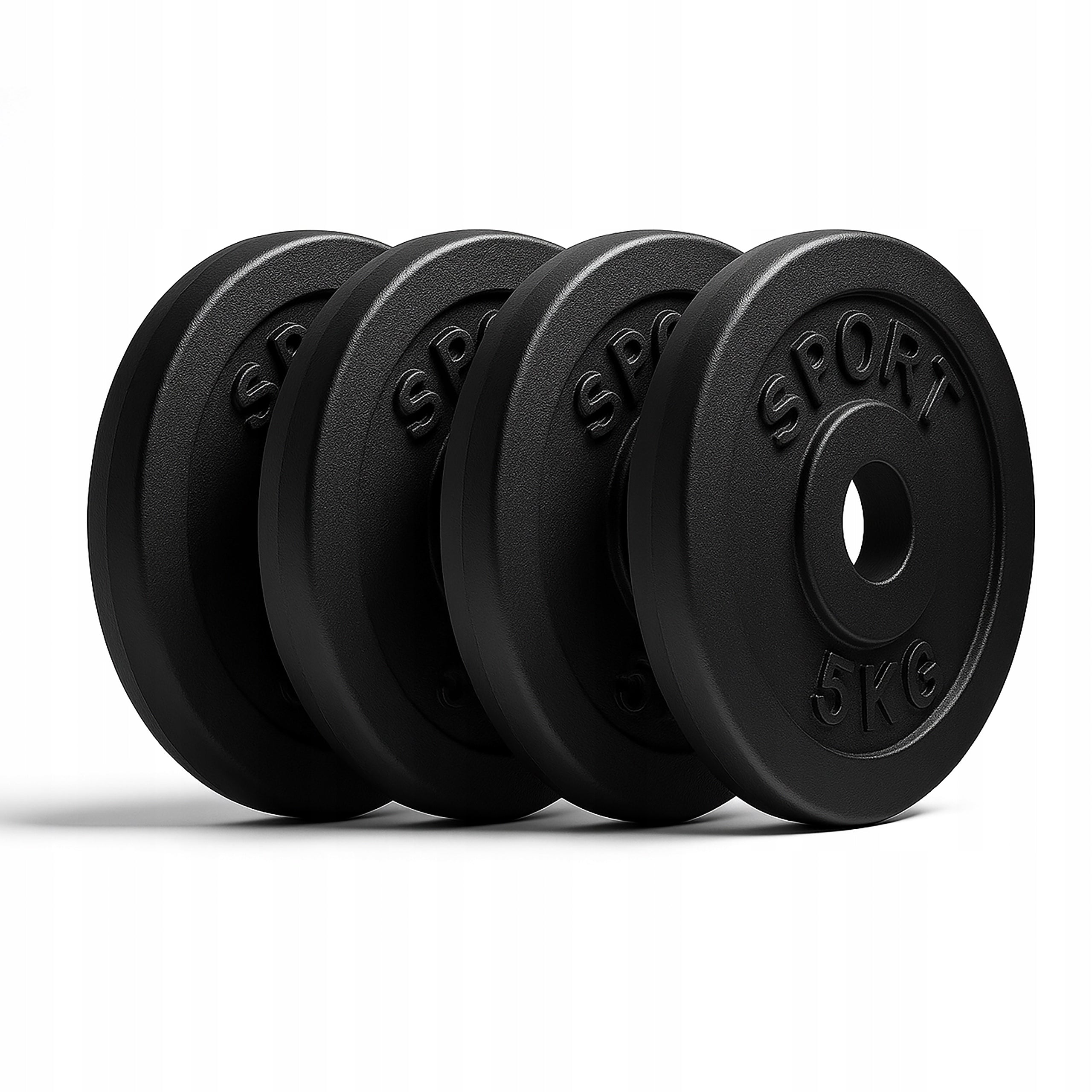 Cast iron load 4x5kg plate 28mm set 20kg