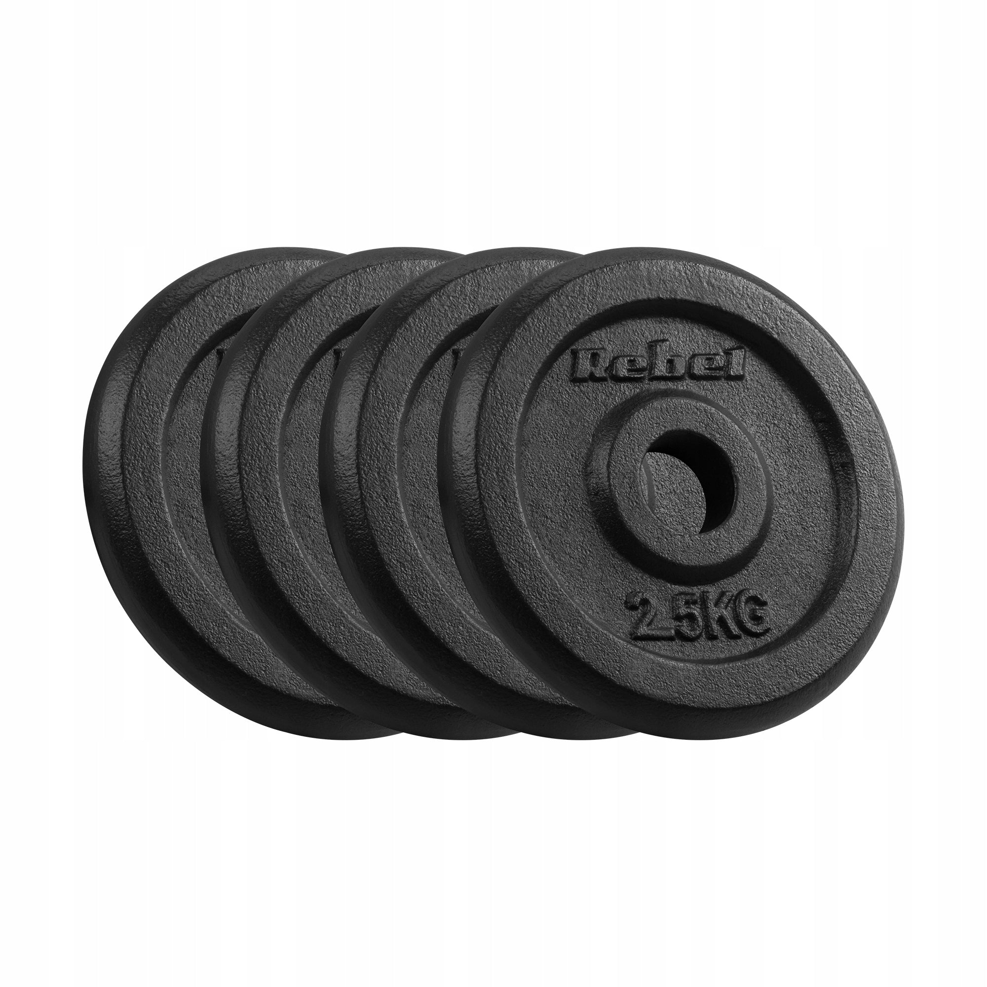 Cast iron load set 4x2.5kg 10kg hole 31mm classic plate Rebel
