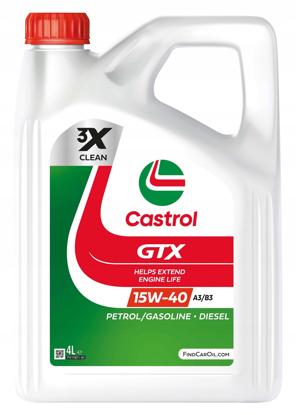 Castrol Engine Oil GTX 15W-40 A3/B3 4L15F628
