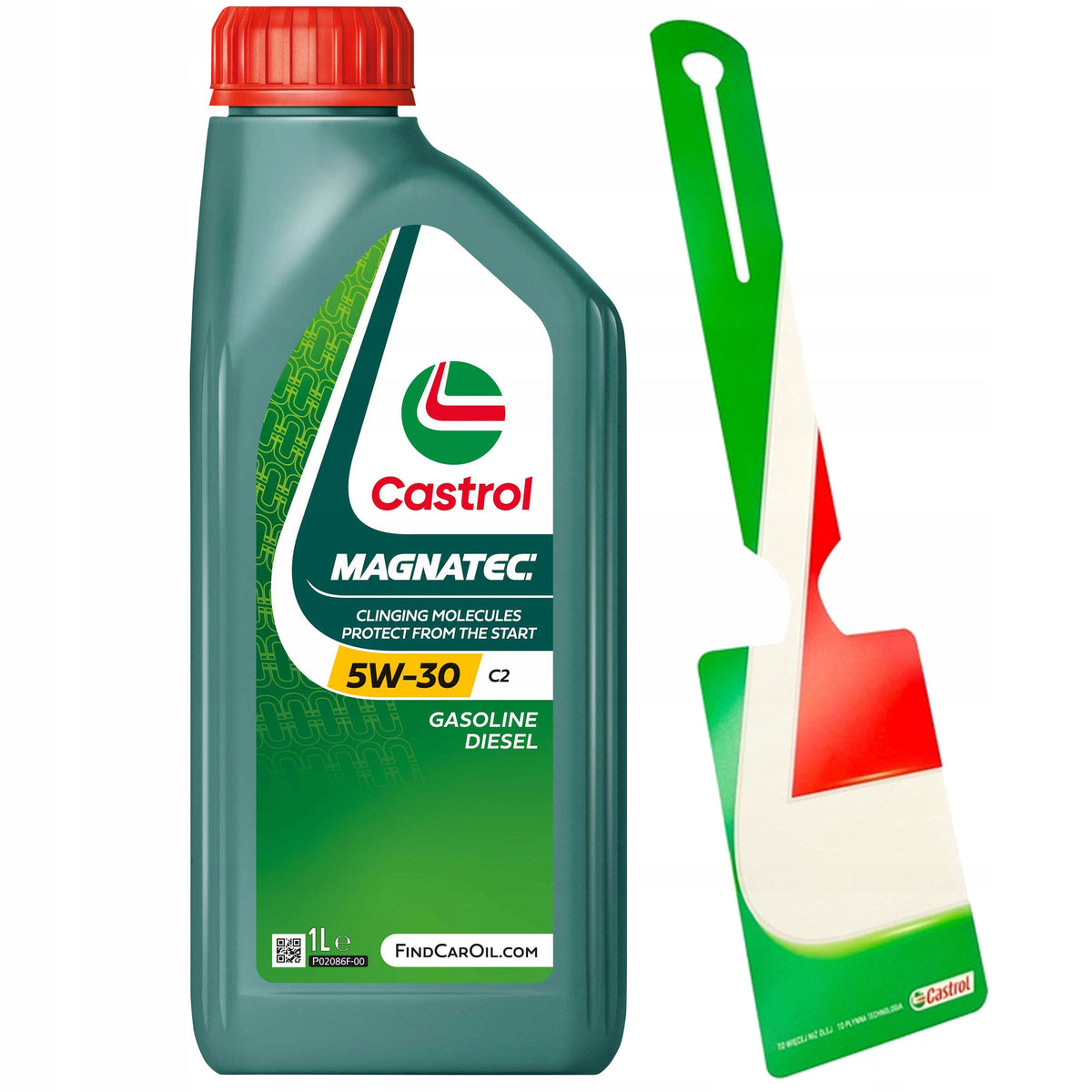 Castrol Magnatec Engine Oil 5W-30 C2 1L + Service Pendant Manufacturer Castrol