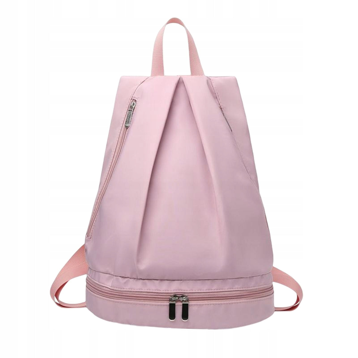 Casual Workout Backpack Bag Shoe Compartment Weekender Luggage Sports Pink