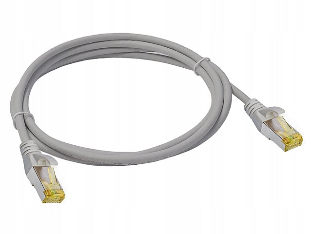 Cat.6A PIMF Shielded RJ45-RJ45 1:1 Cu AWG26 Patch Cord Grey 1.5m Packaging status original