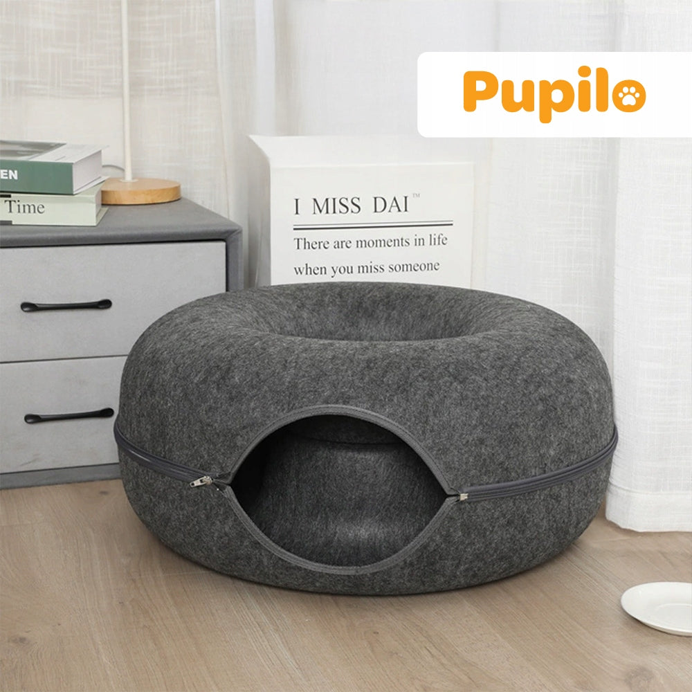 Cat Bed Two-Piece Round Donut Tunnel Booth Cottage 50 x 50 cm EAN (GTIN) 5905896501950