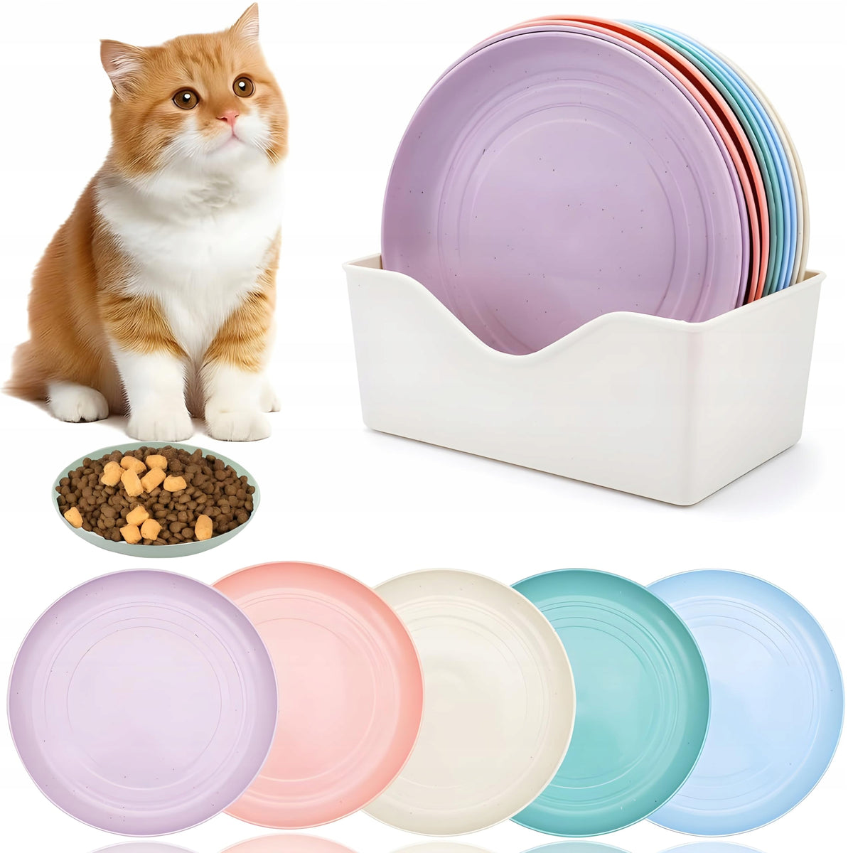Cat Bowls 10pcs plus Organizer