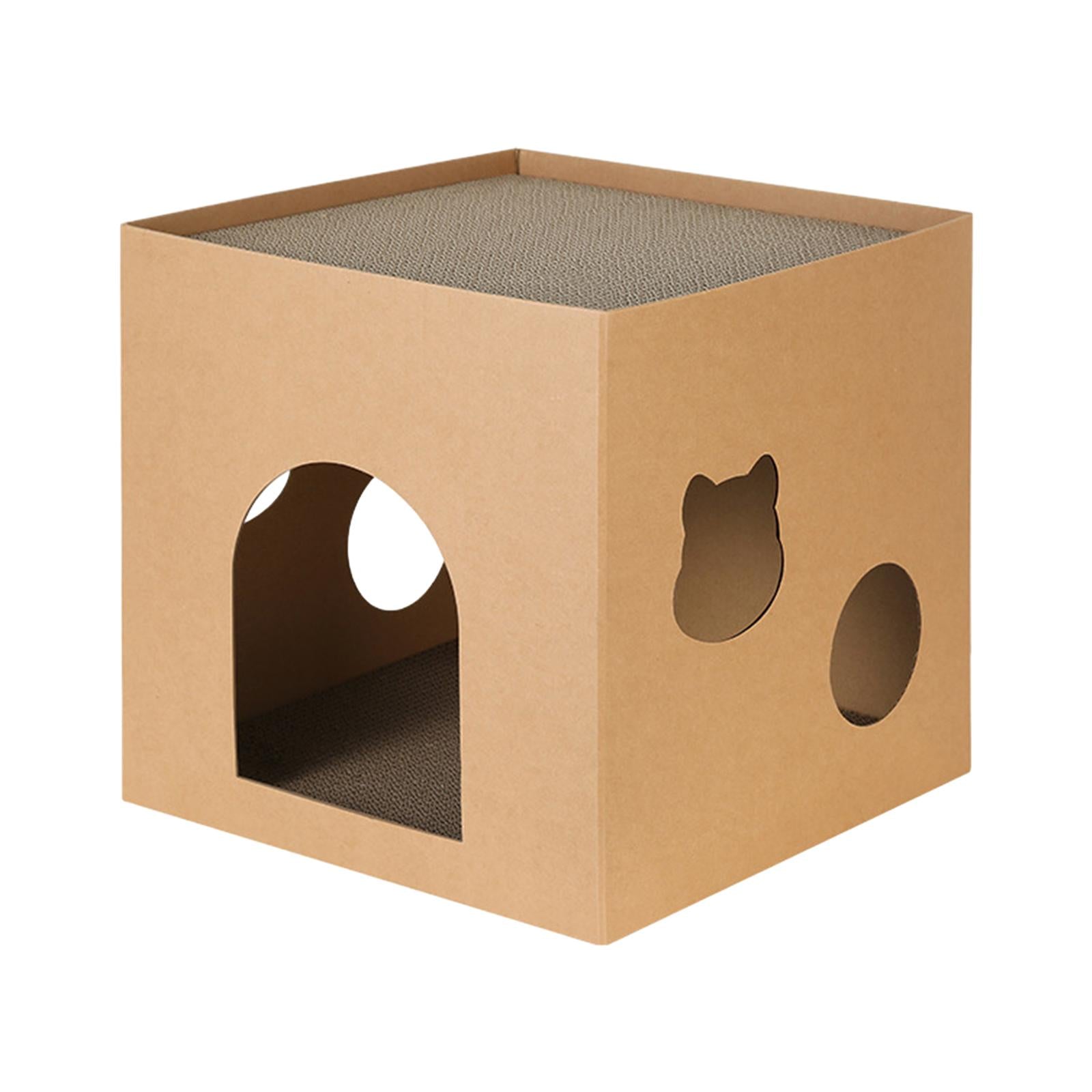 Cat Box Cats Bed Pet Supplies Accessories Cat Cardboard House Brown L Manufacturer code ab8Does not apply