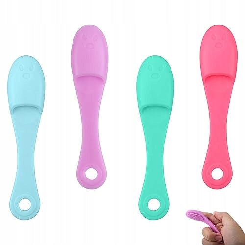Cat Chin Cleaning Brush Silicone 4 Pcs for Cat Silicone
