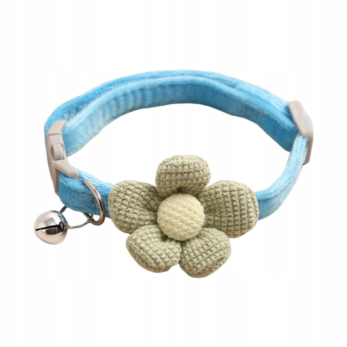 Cat Choker Necklace, with Bell Necklace Pet Collars Bells Dogs Basic blue