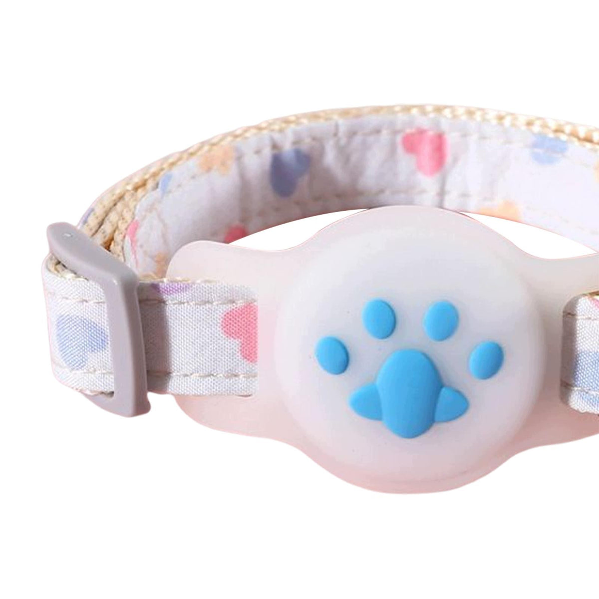 Cat Collar Adjustable Dog Tracker Protective Case Anti Lost Blue Luminous Packaging status original