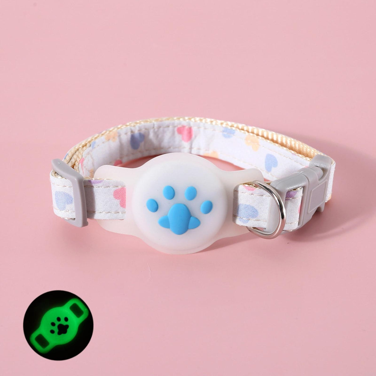 Cat Collar Adjustable Outdoor Training Collar Lightweight Blue Luminous Packaging status no packaging