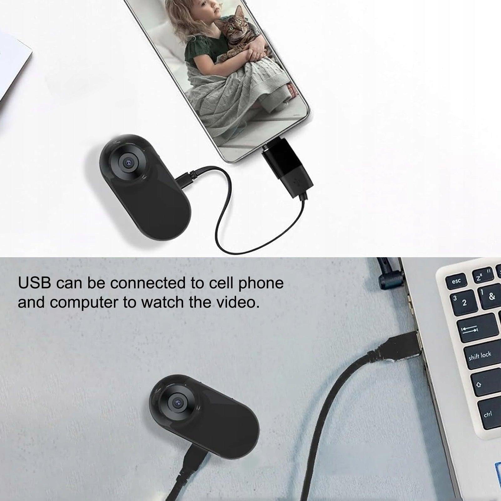 Cat Collar Camera With LCD Screen 0,96 Inch Wide Angle 7I Camera Brand no brand