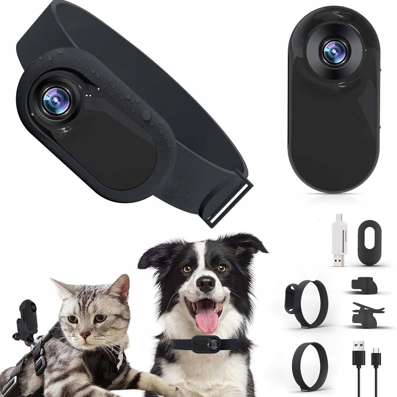 Cat Collar Camera With LCD Screen 0,96 Inch Wide Angle 7I Camera Manufacturer code 2214240043911