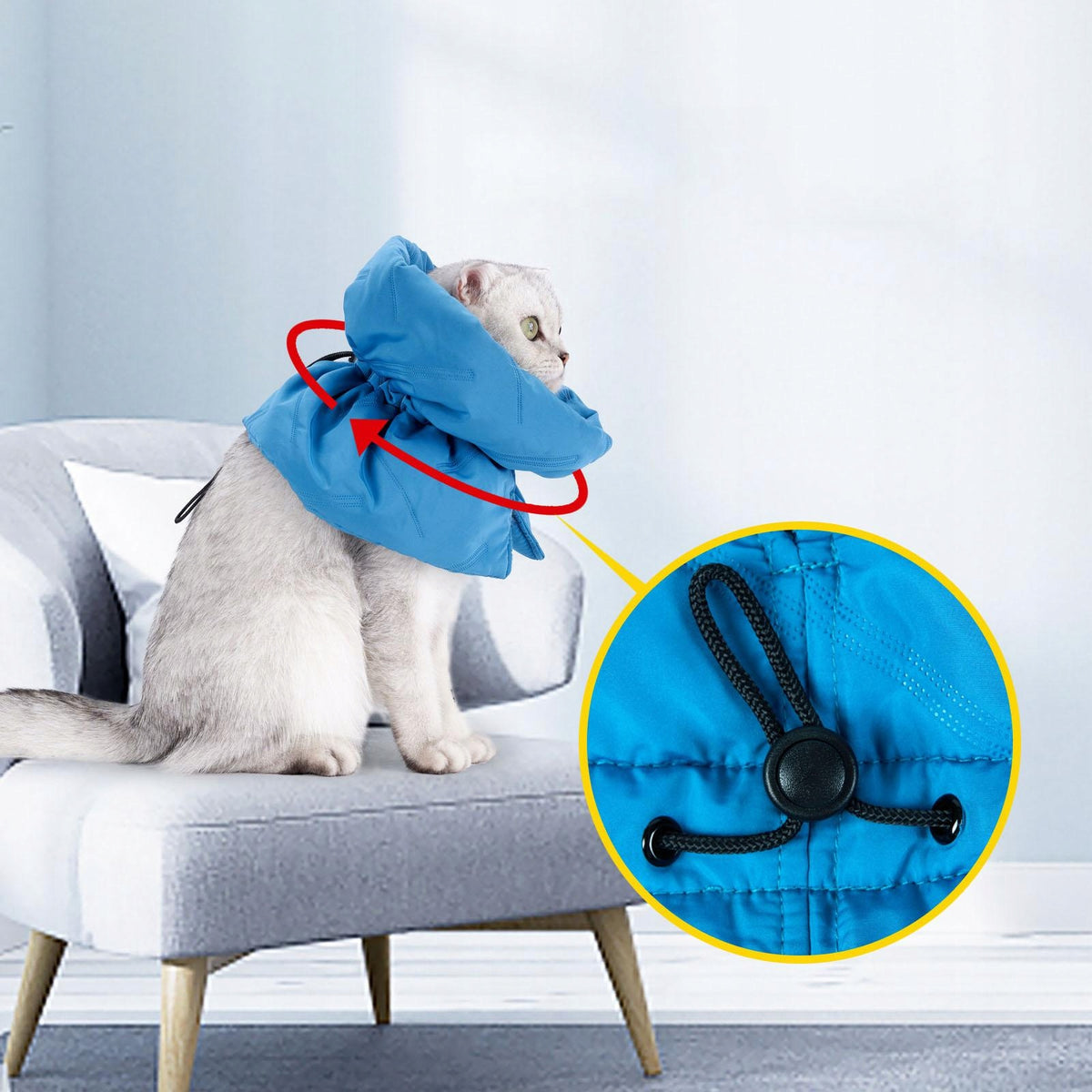 Cat Collar Cat Neck Circle Comfortable Keep Warm Headgear Cats Kitten S Packaging status original