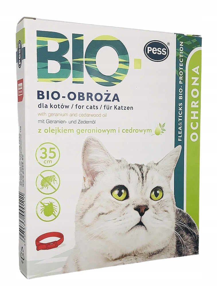 Cat Collar for Flea Ticks with Geranium Oil Red