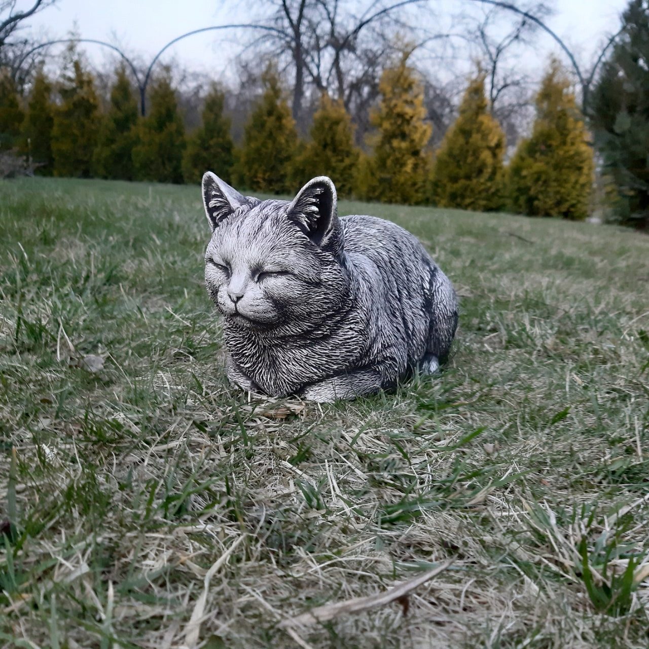 Cat Concrete Kitten Garden Figures Kittens for Garden Cat Tombstone Figurines Manufacturer ART-BET