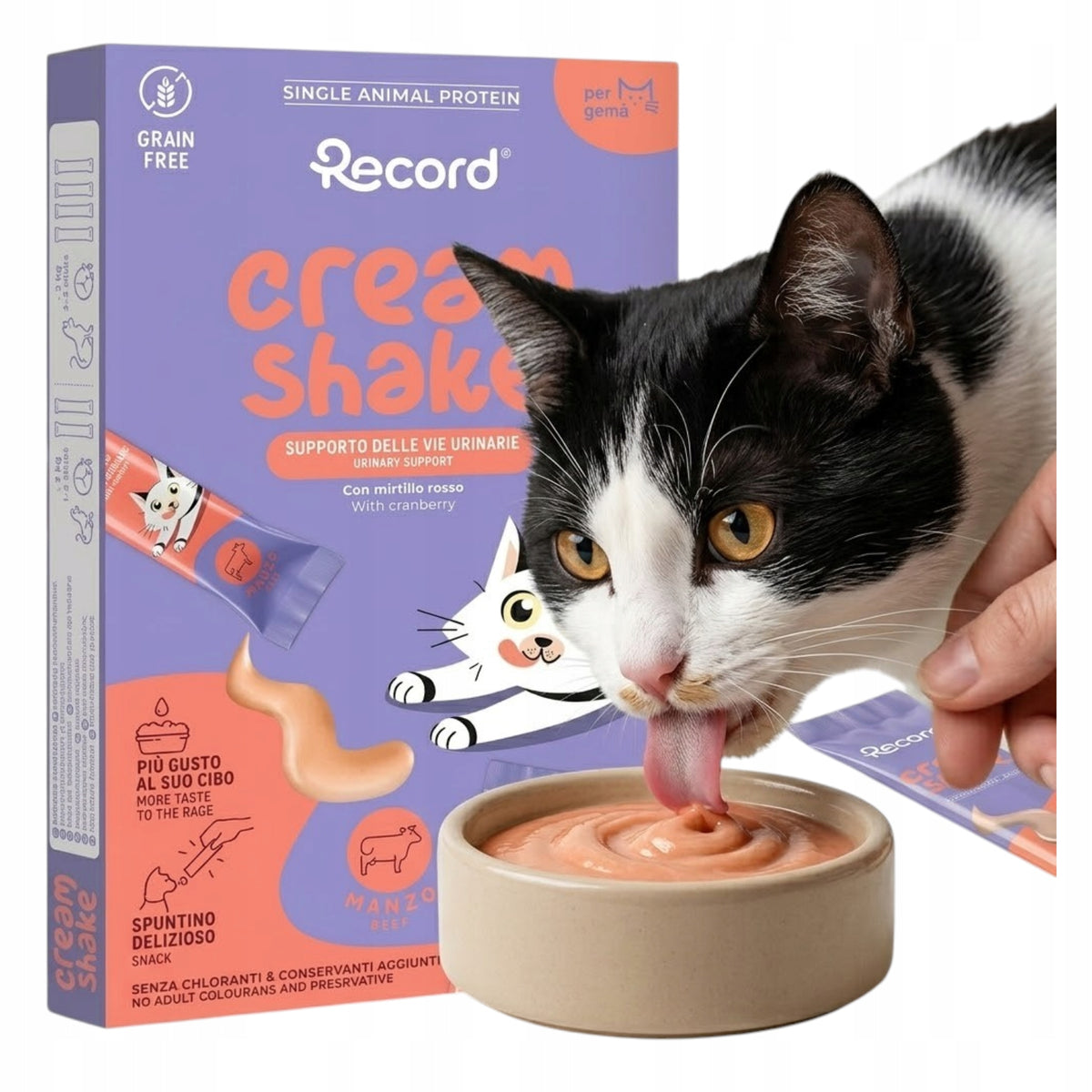 Cat Cream Beef 7x12g Sauce Snack for Healthy Urinary System
