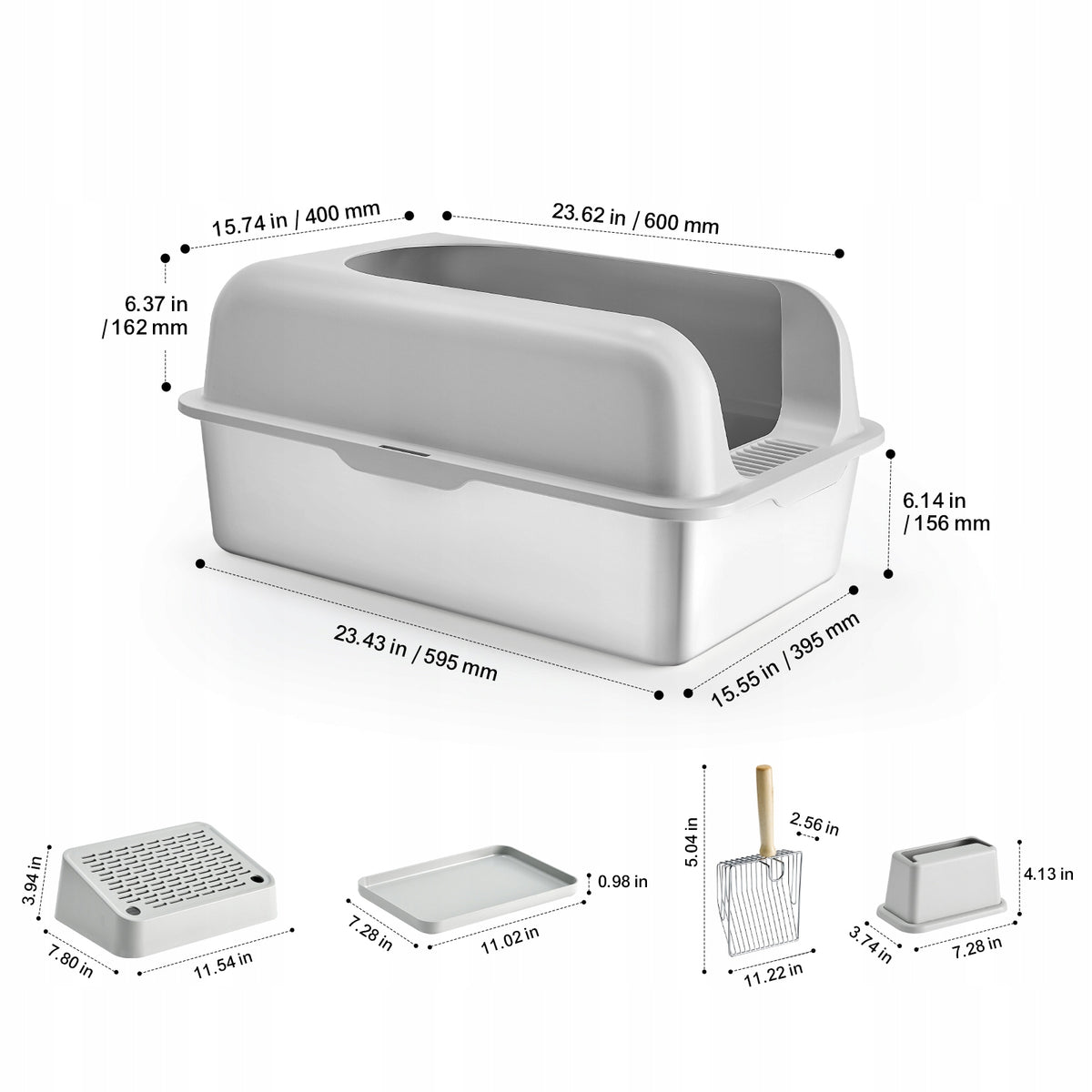 Cat Cuvette 60L Stainless Steel Xl Cuvette Pan Depth Manufacturer code BKFSMSPBXG