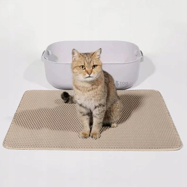 Cat Cuvette Mat Double Layer Wiper Large 75cm Beige Brand no brand