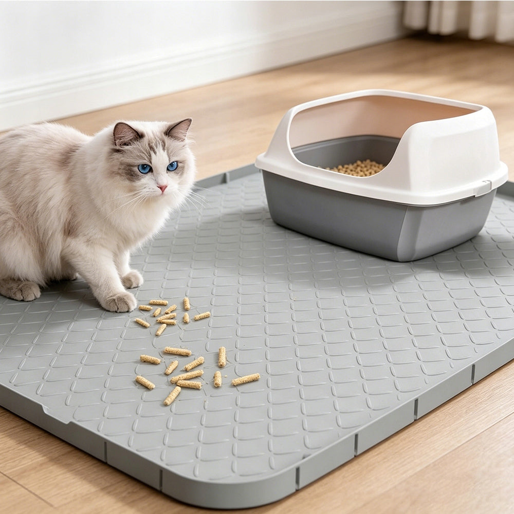 Cat Cuvette Mat Silicone Wiper Litter Pad Large Kind litter box mat