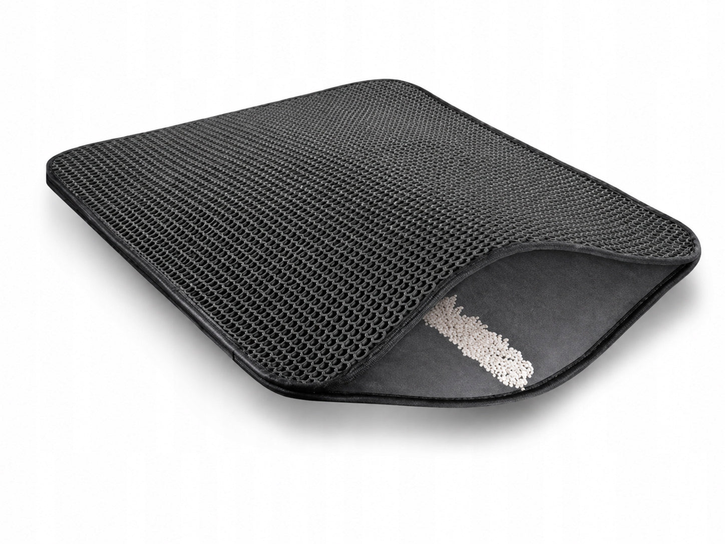 Cat Cuvette Mat Wiper 60x45 Large XXL For Litter Black Packaging status original