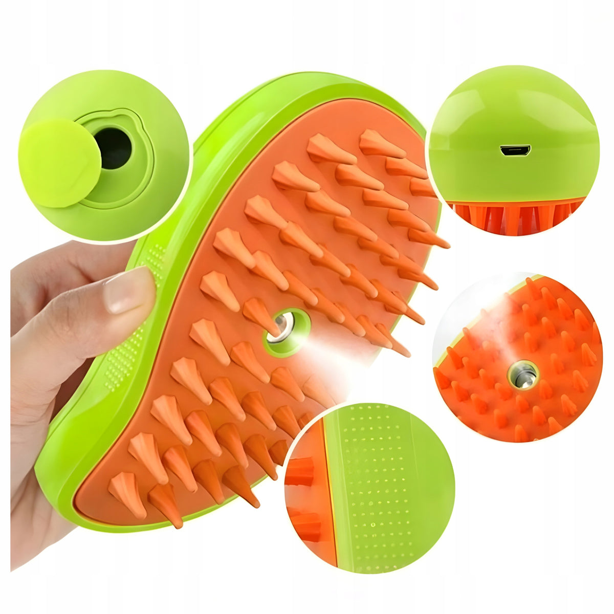 Cat Dog Animal Steam Brush for Fur Combing Hair Care