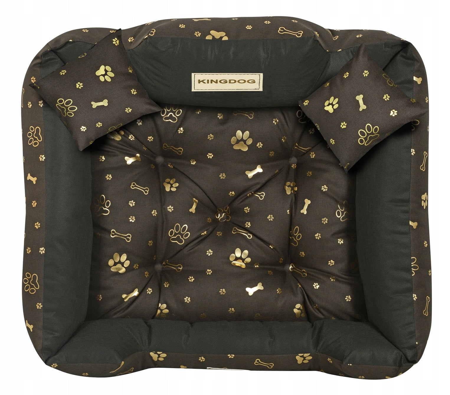 Cat Dog Bed Couch Playpen Waterproof + Name 75x65 cm Model Legowisko  KING DOG Kości
