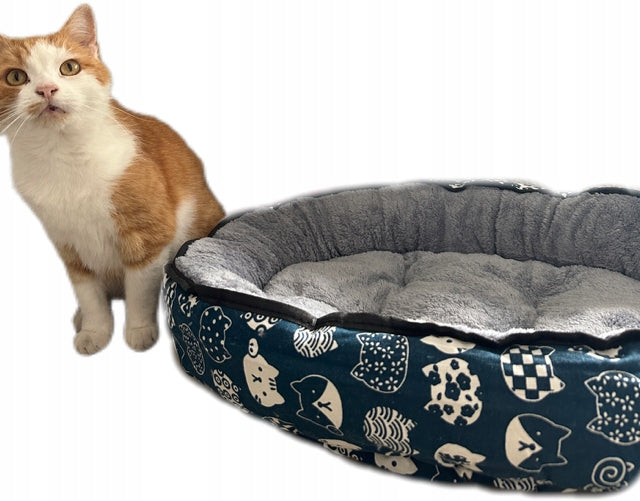 Cat Dog Bed Plush Material Grey Pillow Mattress 60x48cm L Brand CoolStaff