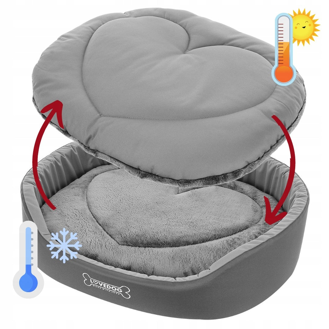 Cat Dog Bed WATERPROOF Bedding with Cover CASTLE Playpen M 60x50 Model Comfort