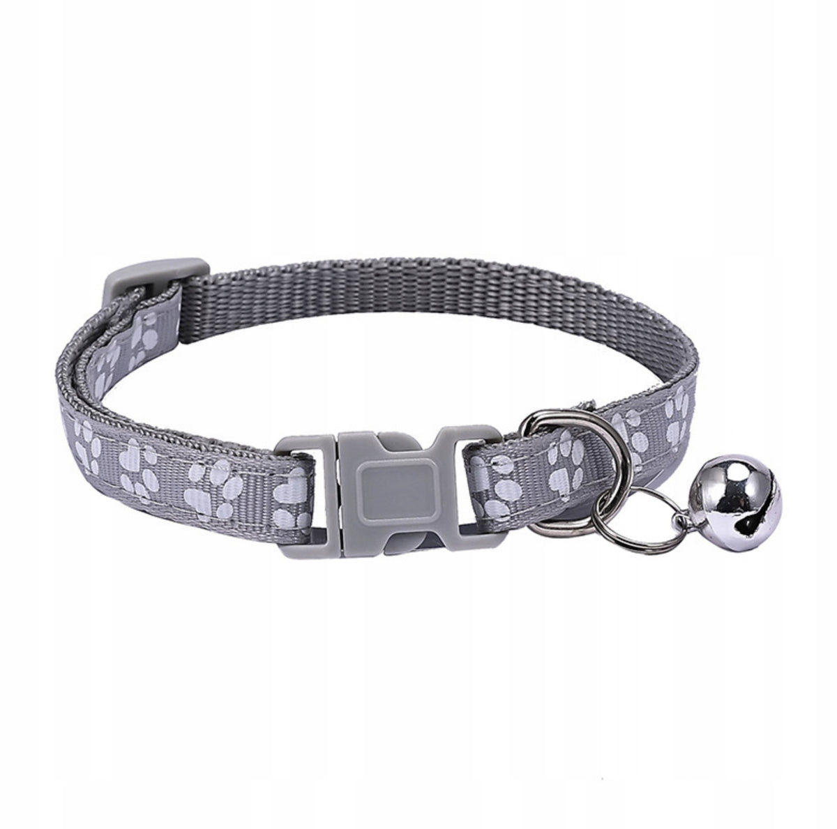 Cat Dog Bell Collar Solid Adjustable Grey Comfortable Manufacturer code 71681145