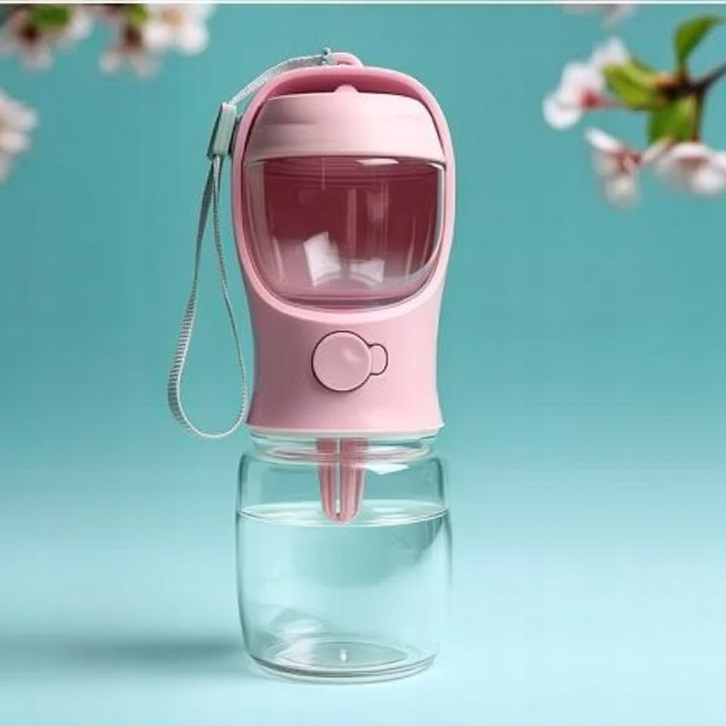 Cat Dog Bottle 2in1 Drinker Water Bowl Water Bottle 350ml