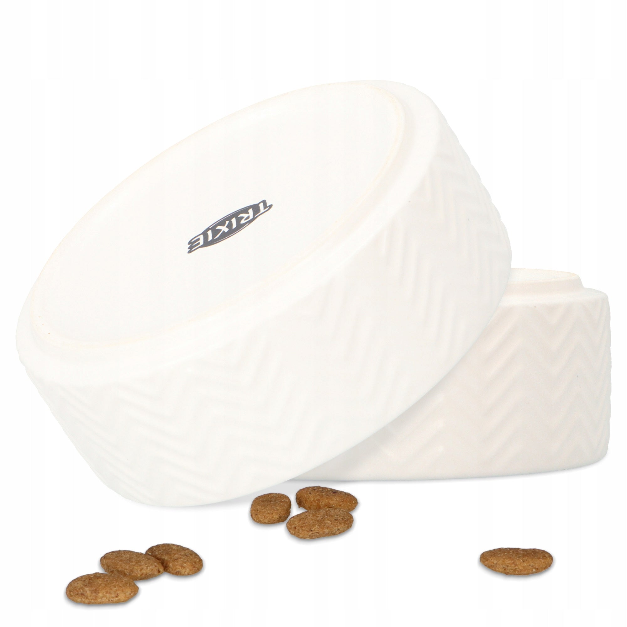 Cat Dog Bowl 0,4 CERAMIC Puppy Bowl WATER 13cm White STABIL 8K Brand Trixie