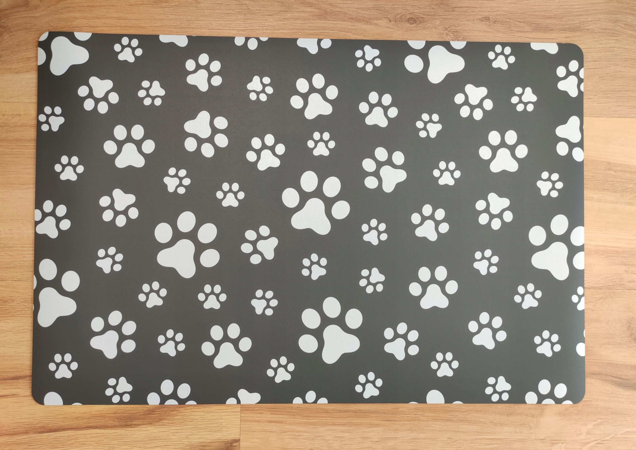 Cat Dog Bowl Mat Non-Slip Waterproof Foam Durable 70x50cm Manufacturer code PF_3_PAWPRINTS7050