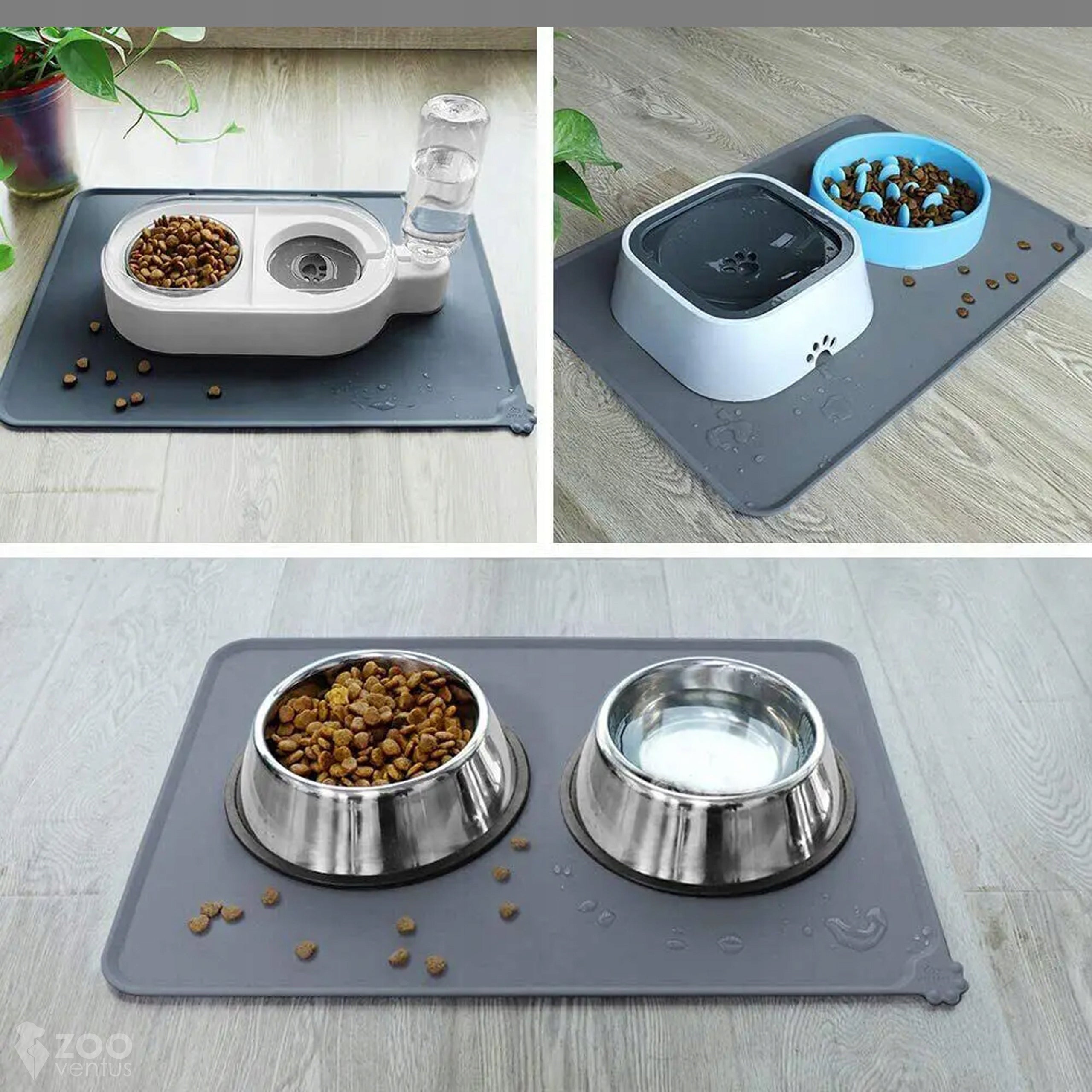 Cat Dog Bowl Pad Mat WATERPROOF Brand ZooVentus