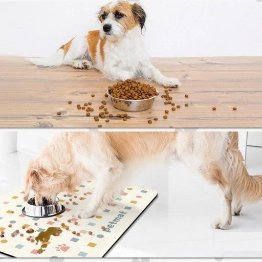 Cat Dog Bowl Protective Pad, Feeding Waterproof Mat 40x60 Packaging status original