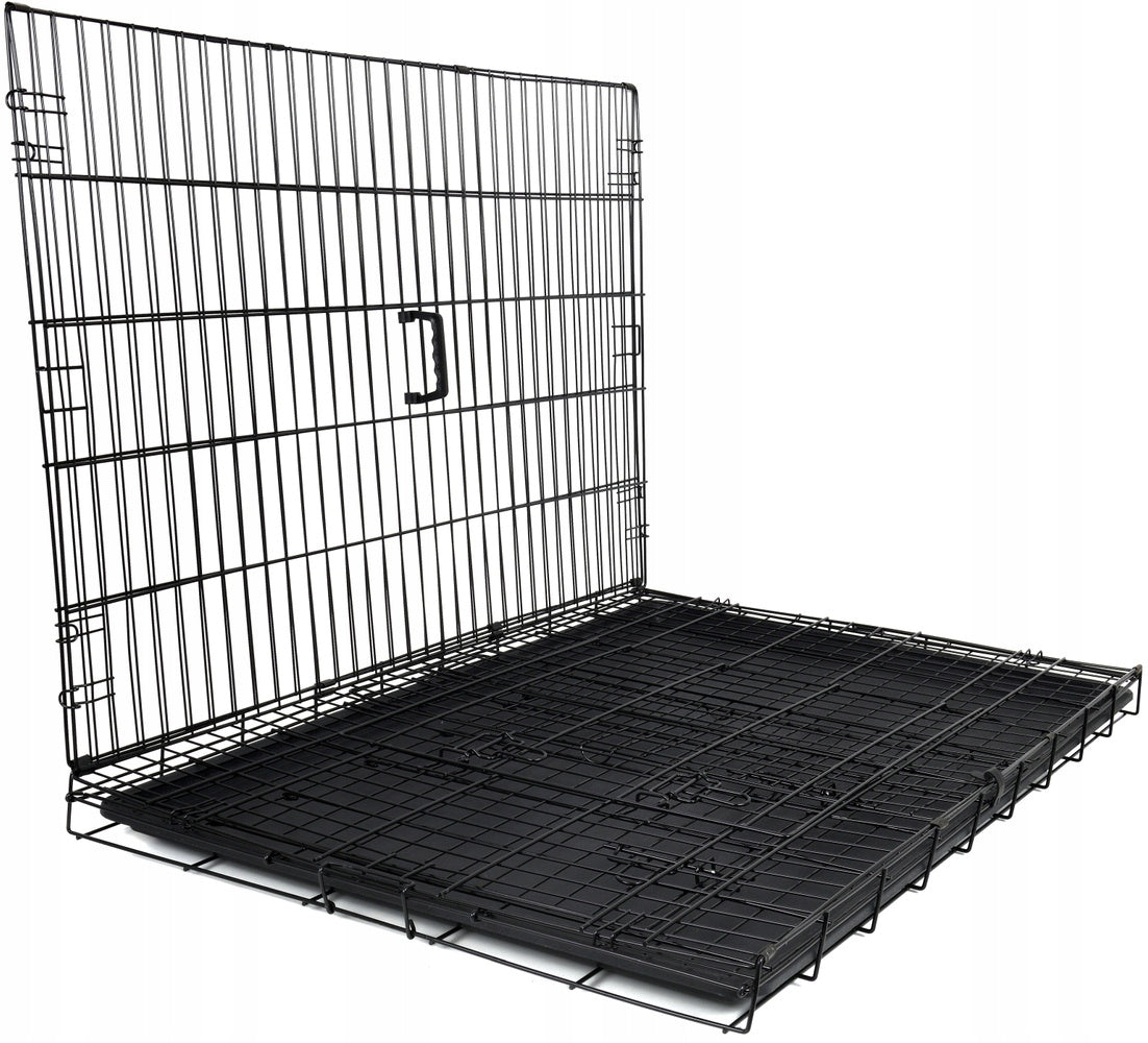 Cat Dog Cage Metal Kennel Playpen Transporter XXL 107x71x77,5cm Kind cage