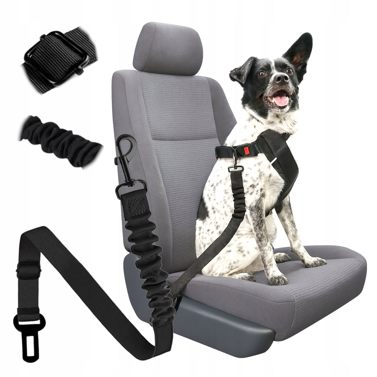 Cat Dog Car Safety Lanyard Adjustable with Shock Absorber Packaging status original