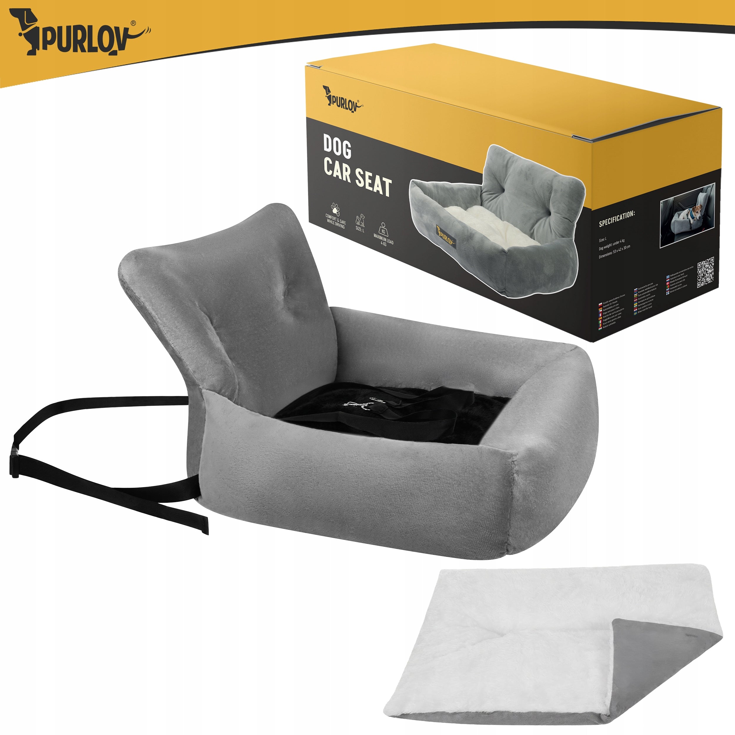 Cat Dog Car Seat Waterproof Car Transporter for Seat Trade name Fotelik Samochodowy dla Psa Kota Transporter Antypoślizgowy na Siedzenie do Auta Samochodu