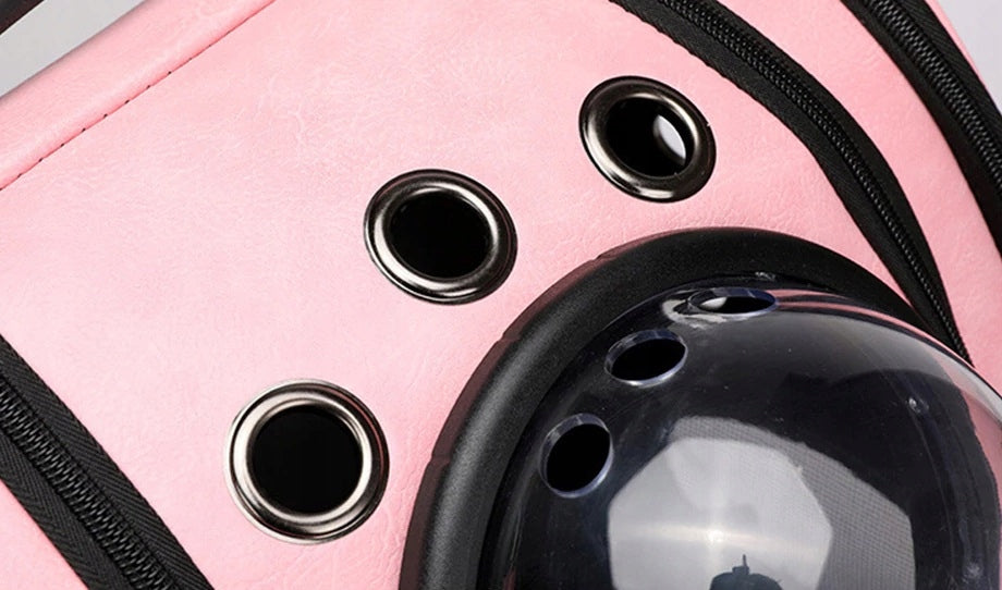 Cat Dog Carrier BACKPACK PLAYPEN CAT BAG SPACE WATERPROOF Color pink