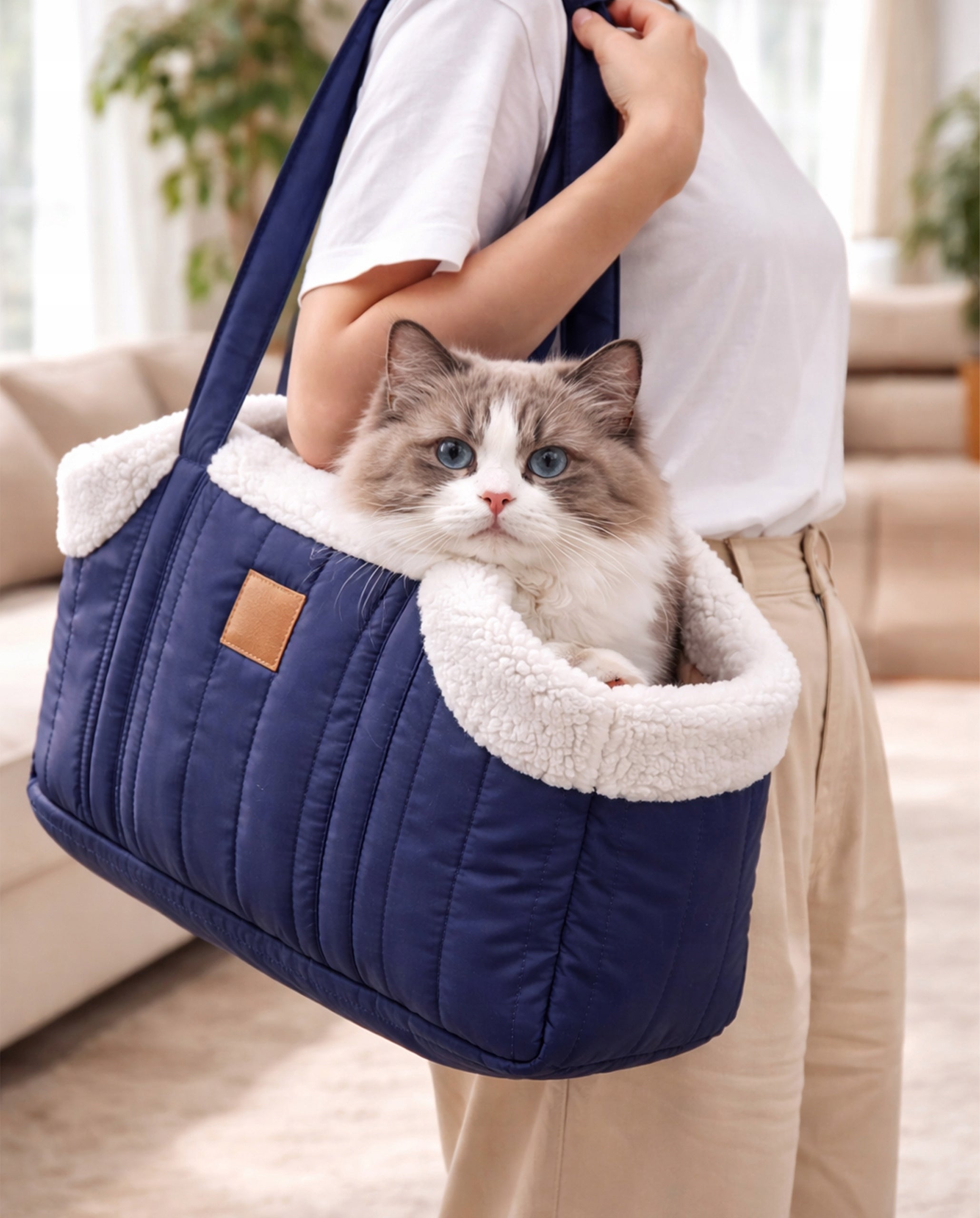 Cat Dog Carrier Shoulder Carrier Blue Bag Walk Product weight with unit packaging 0.111 kg