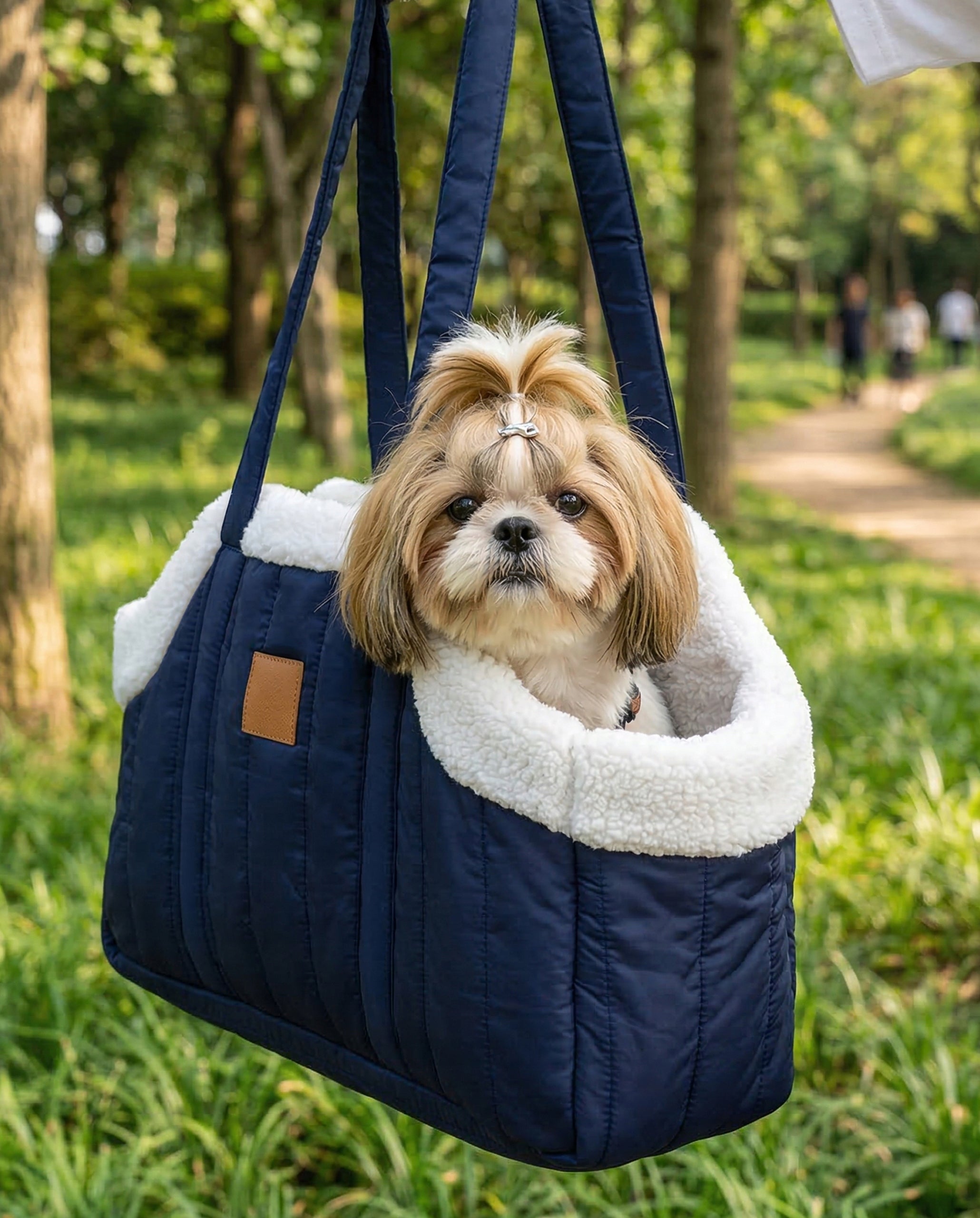 Cat Dog Carrier Shoulder Carrier Blue Bag Walk Size L