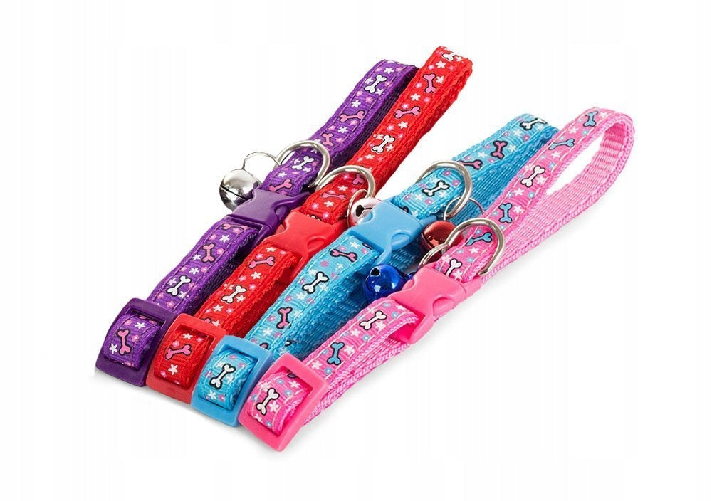 Cat Dog Collar with Bell Blue