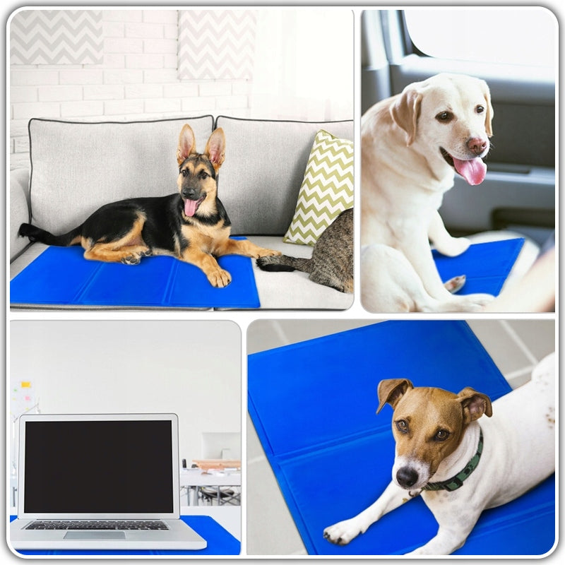 Cat Dog Cooling Mat Gel Bed Waterproof 90x50cm Brand Sigos