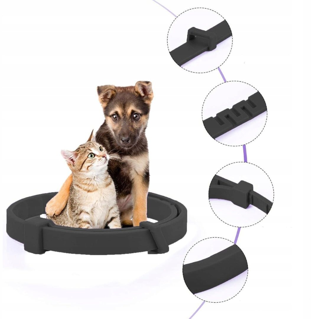 Cat Dog Flea Collar Adjustable Waterproof 62cm 2 Pcs QwV Packaging status original