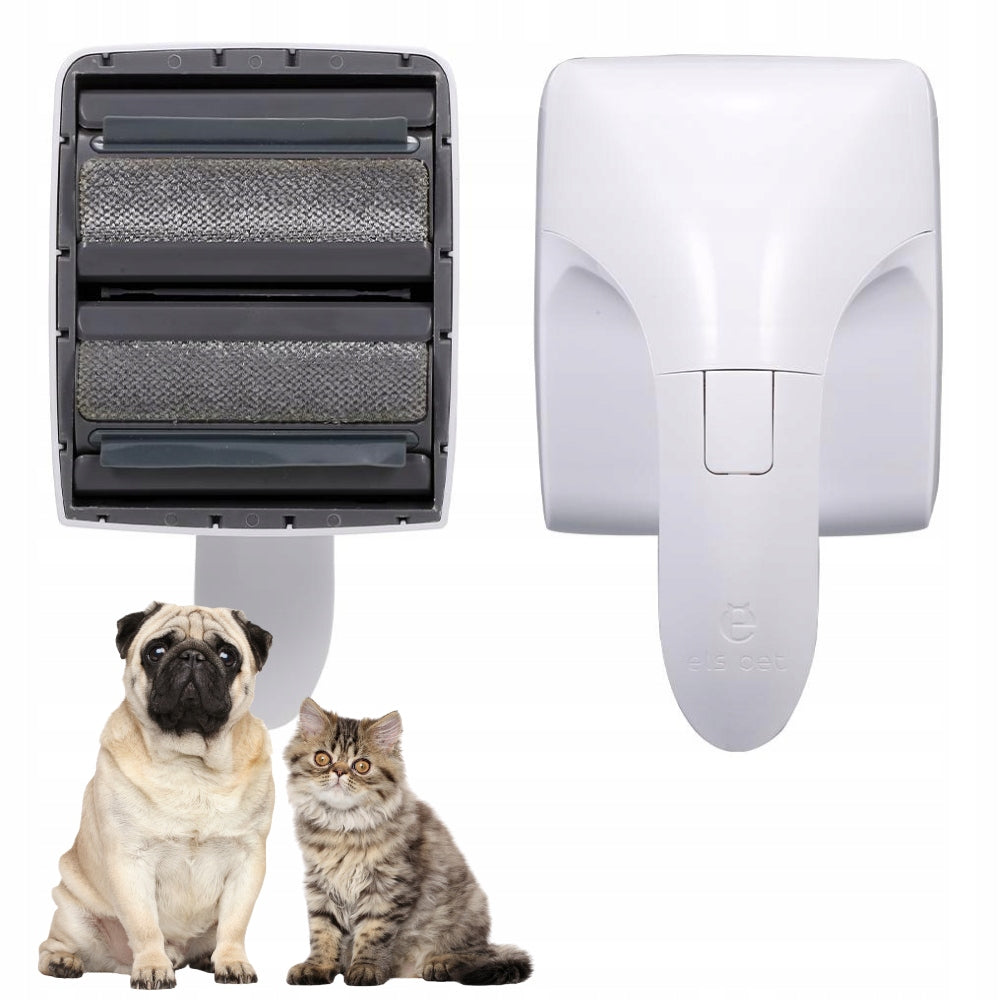 Cat Dog Hair Removal BRUSH with Container ELS PET