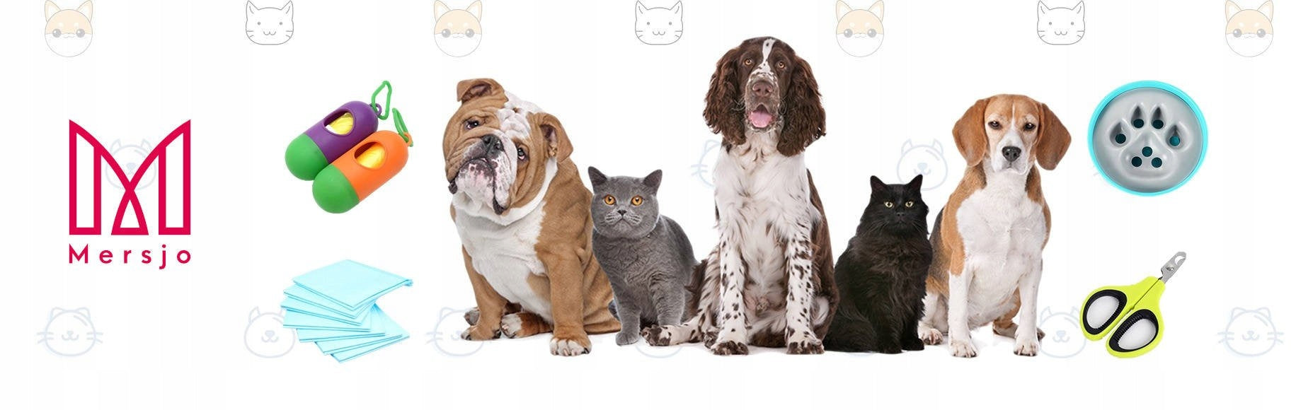 Cat Dog LANYARD for Car SEAT BELT Color black